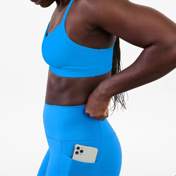 NWT Bright Blue Salutation Leggings - Picture 2 of 8